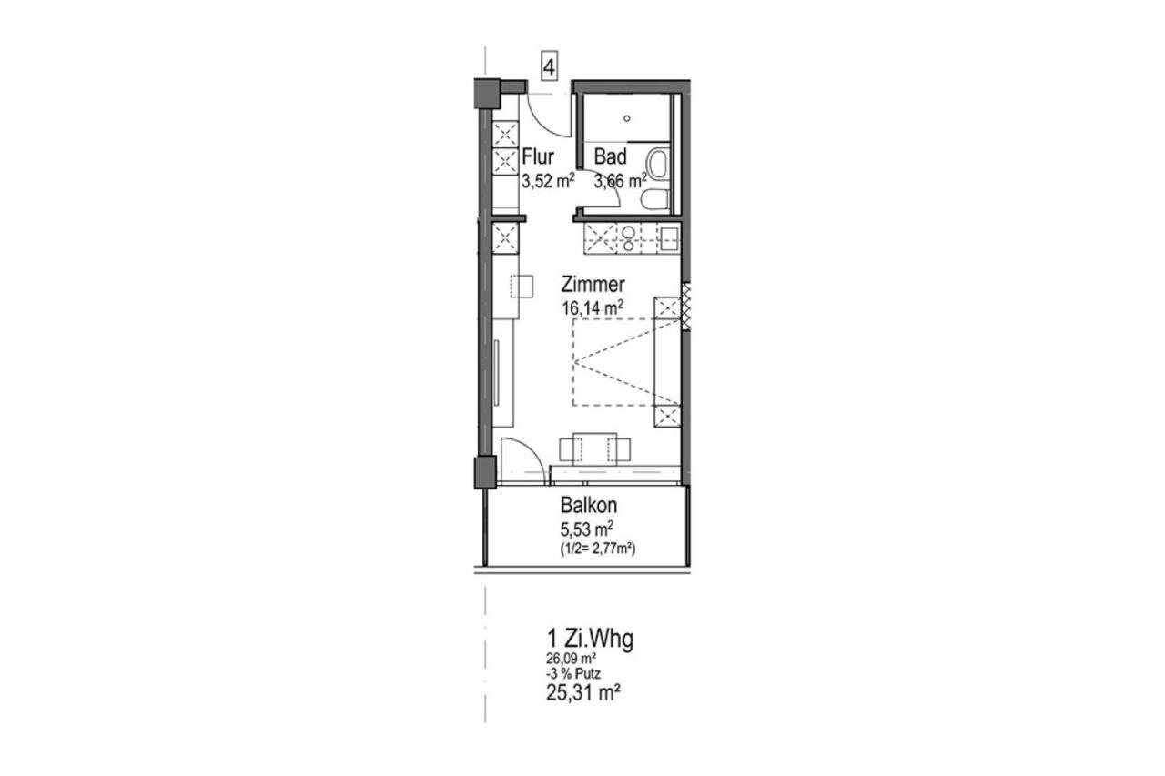 格梅尔林Huber Living Basic 203公寓 外观 照片